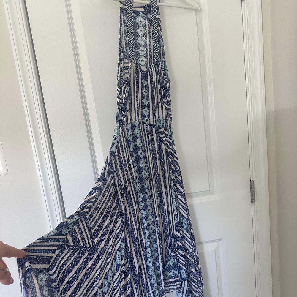 Francesca’s asymmetrical midi dress